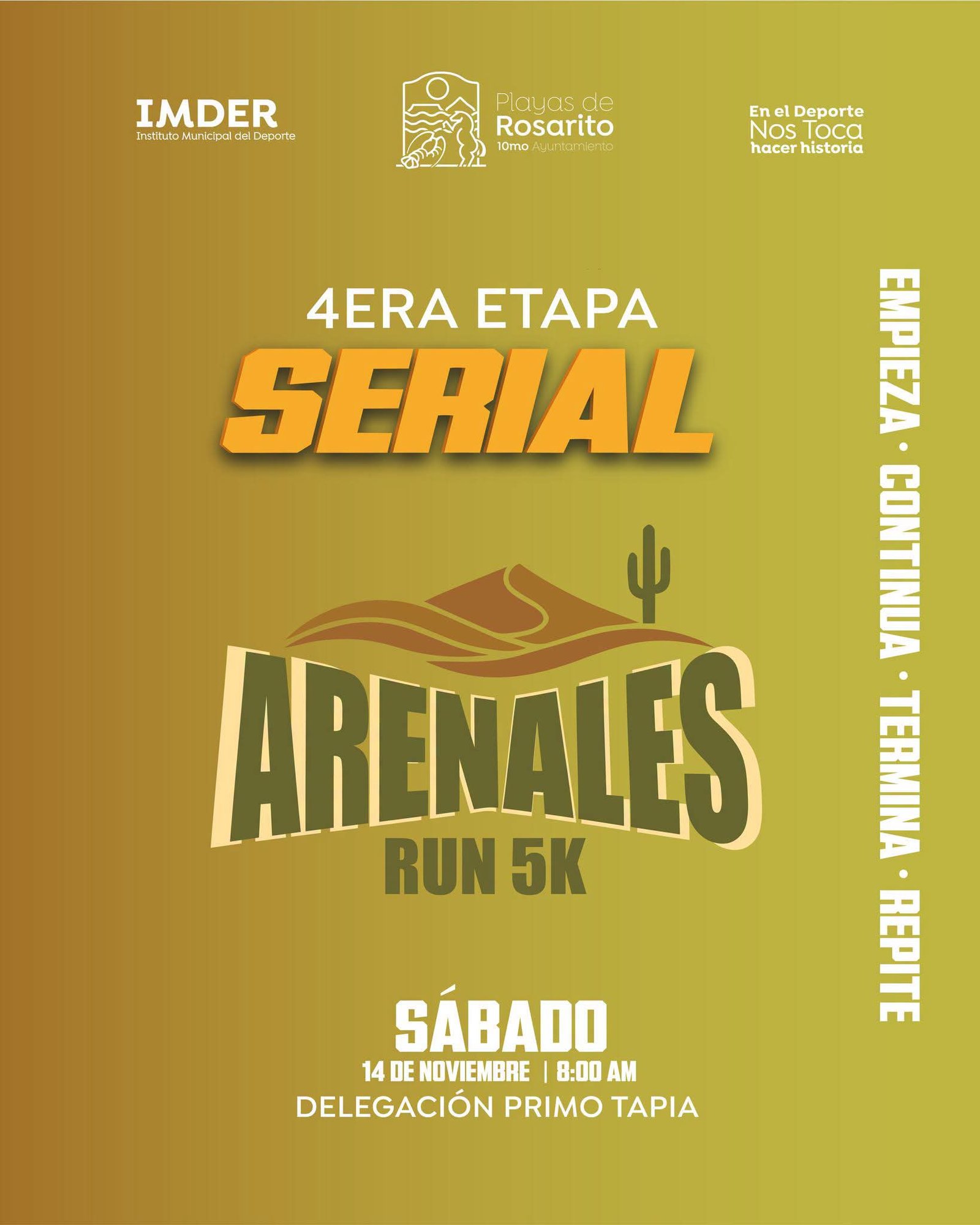 4.ª Etapa Serial Delegacional Rosarito | Arenales Run 5K